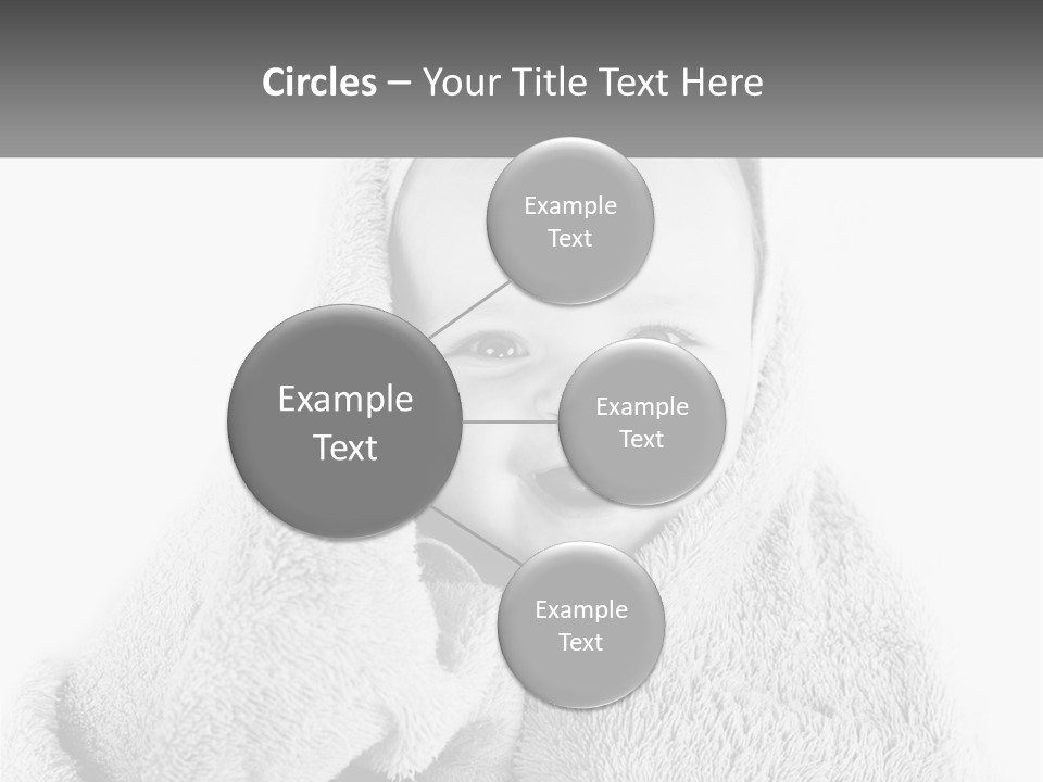 Happiness Bath Isolated PowerPoint Template