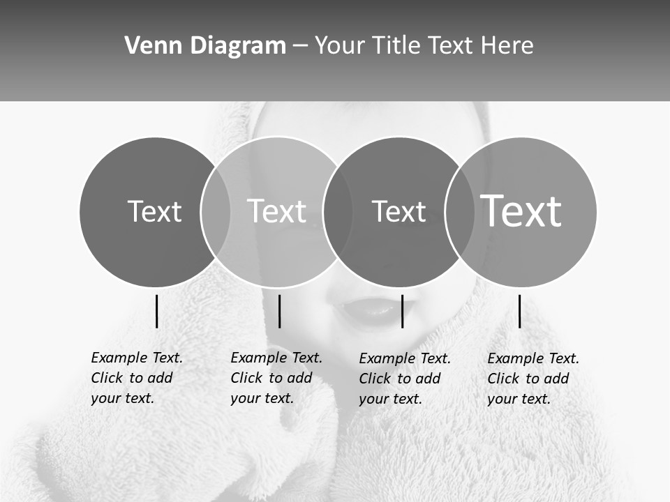 Happiness Bath Isolated PowerPoint Template