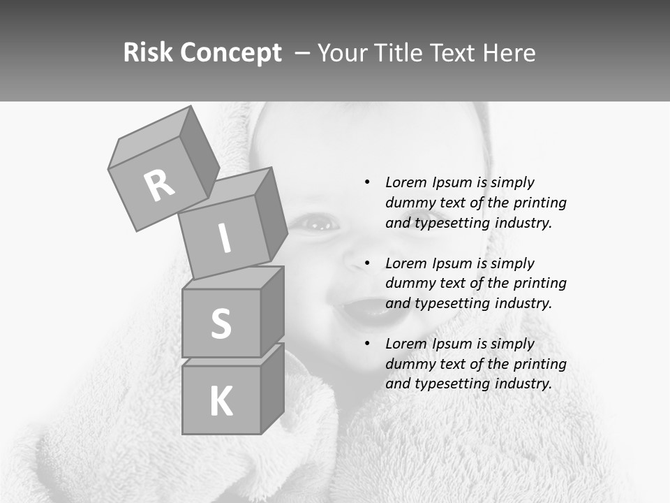 Happiness Bath Isolated PowerPoint Template