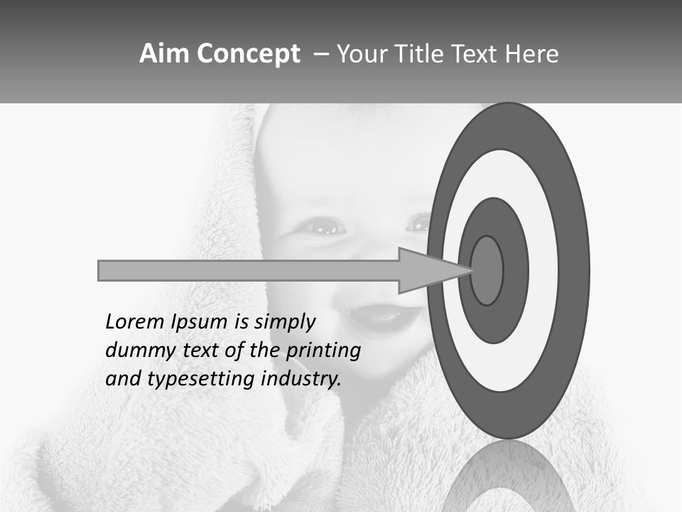 Happiness Bath Isolated PowerPoint Template