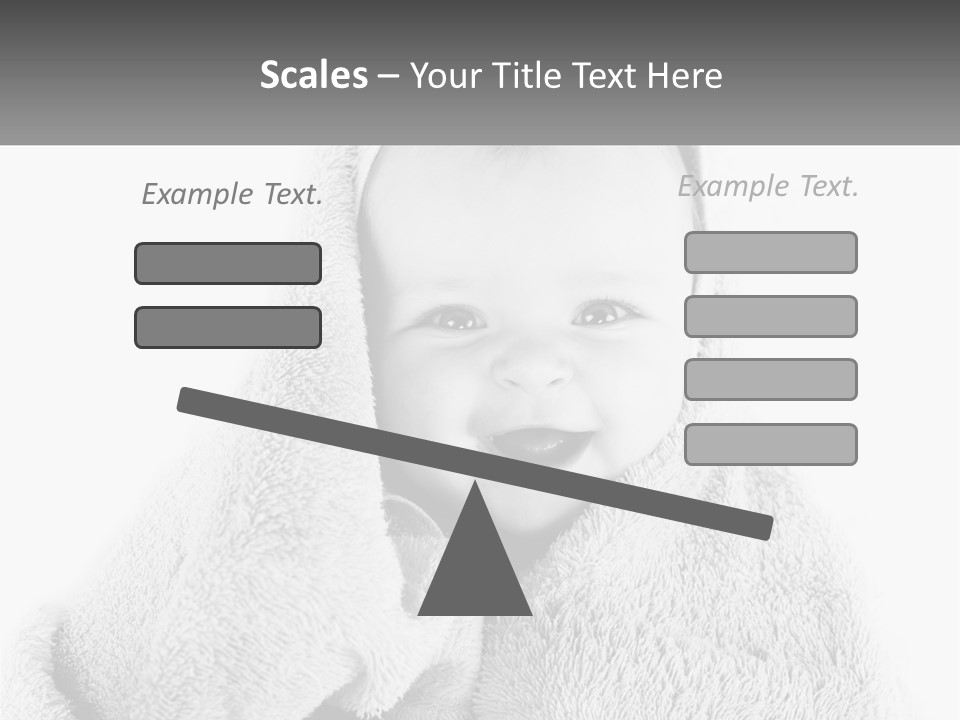 Happiness Bath Isolated PowerPoint Template