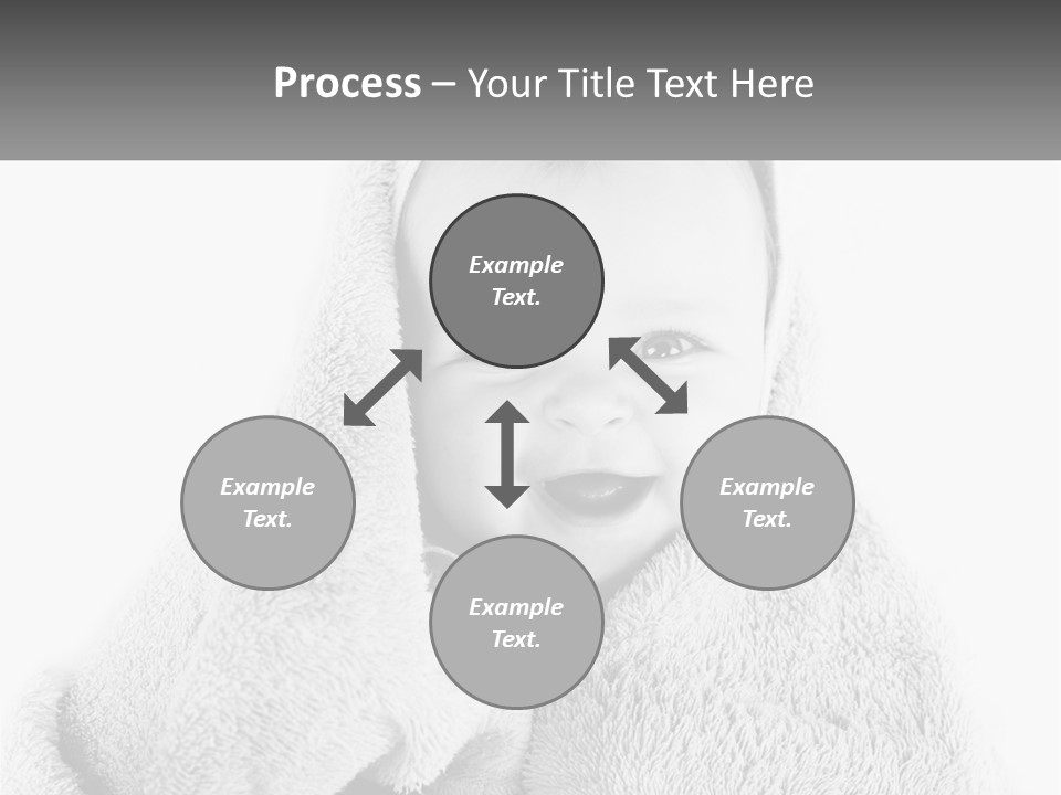 Happiness Bath Isolated PowerPoint Template