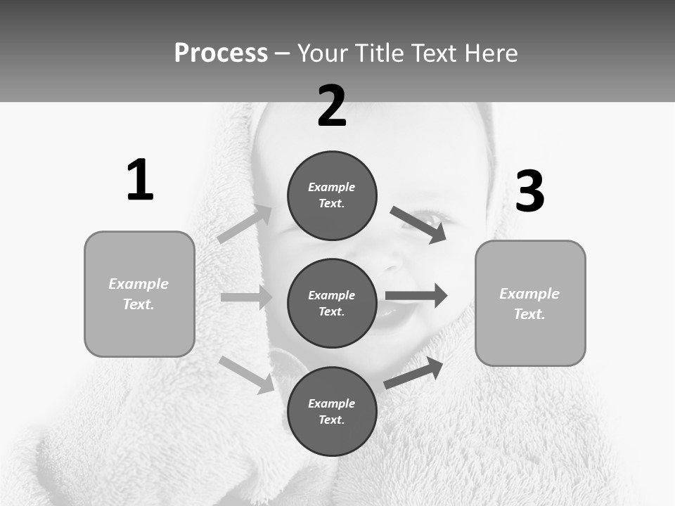 Happiness Bath Isolated PowerPoint Template