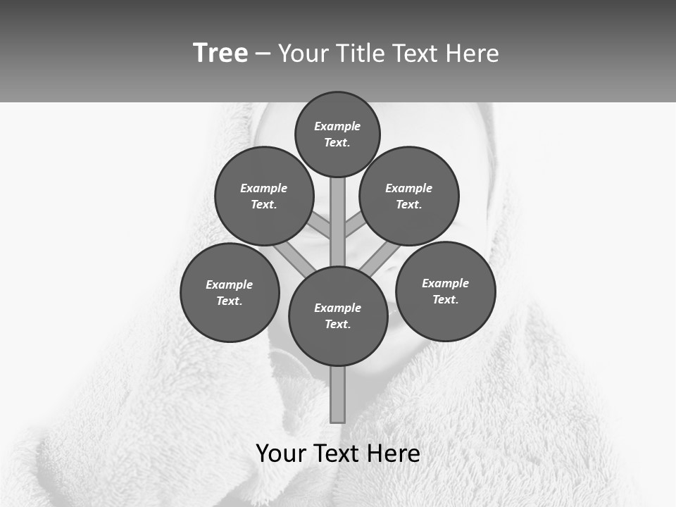 Happiness Bath Isolated PowerPoint Template