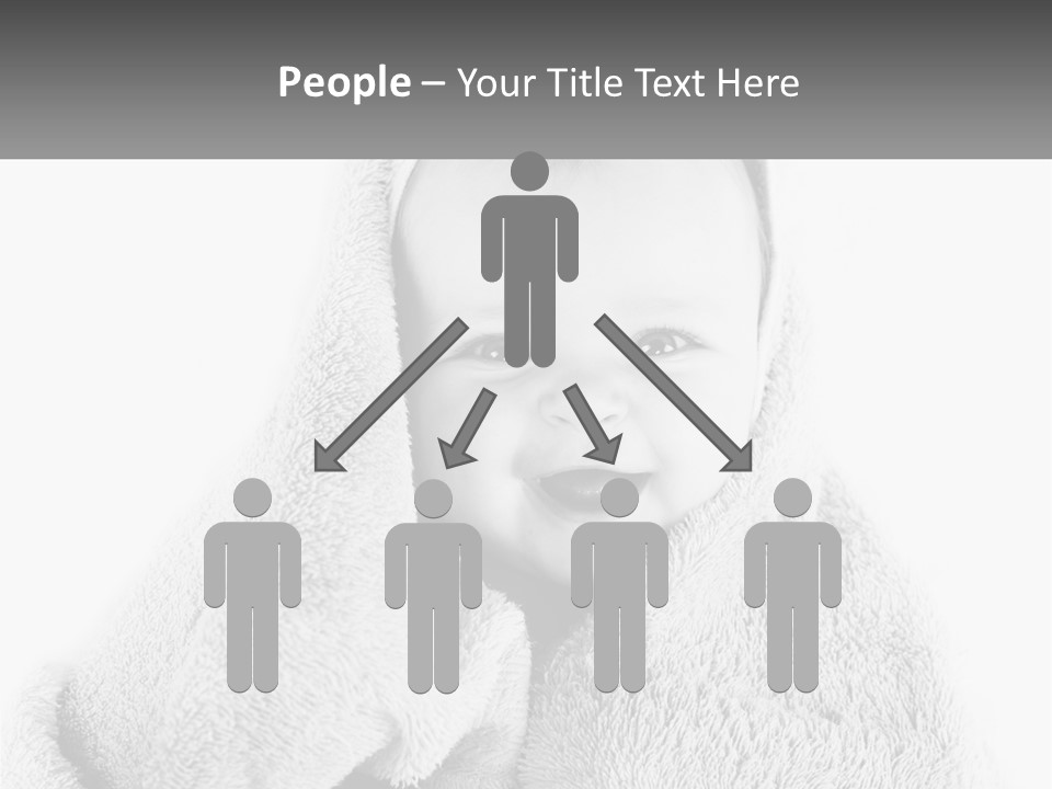 Happiness Bath Isolated PowerPoint Template