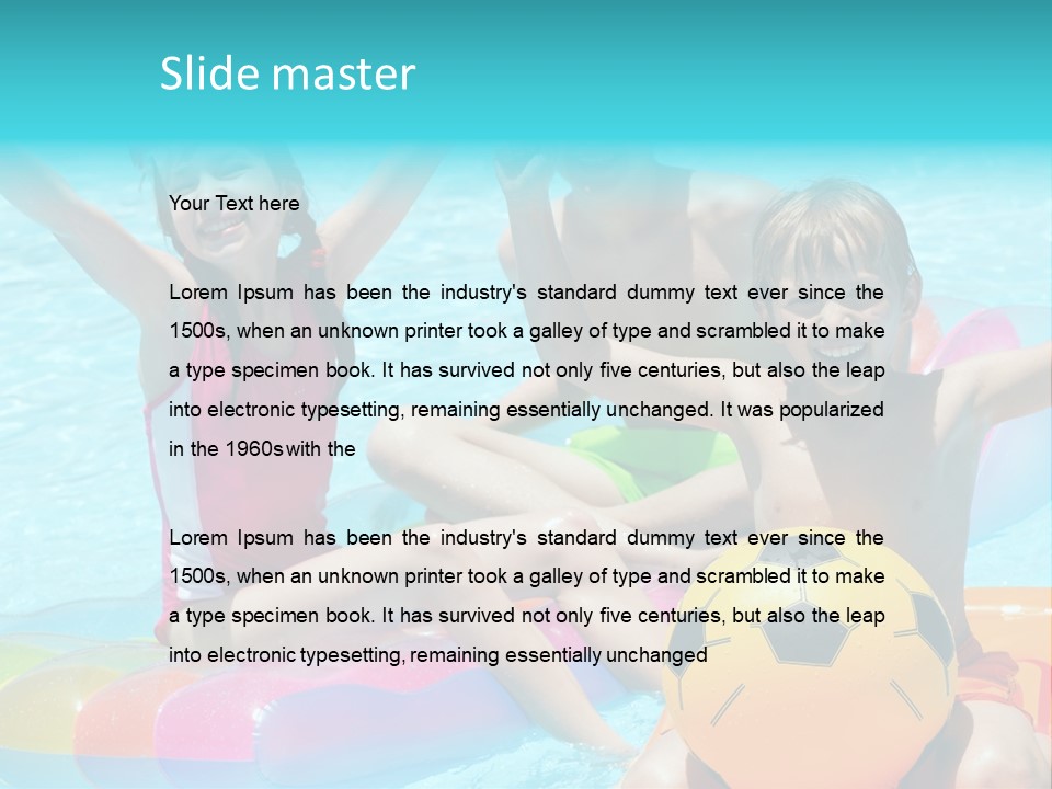 Adorable Vacation Happiness PowerPoint Template