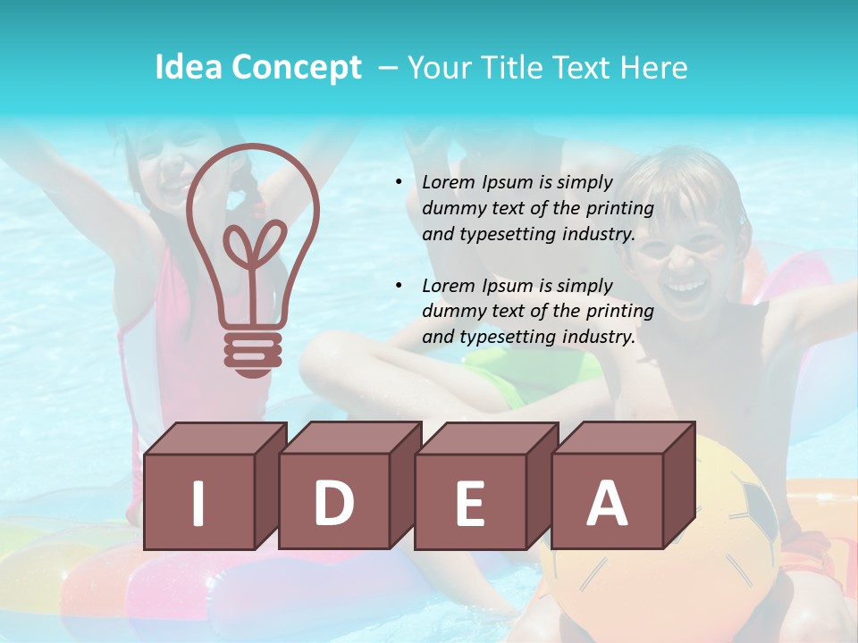 Adorable Vacation Happiness PowerPoint Template