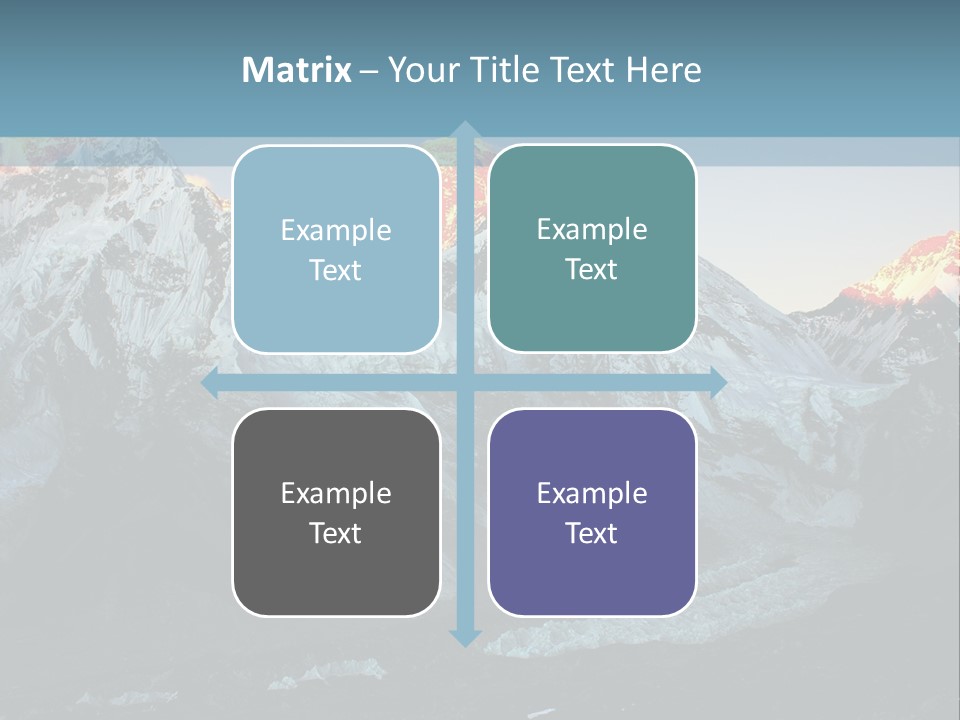 Iceslope Range Peak PowerPoint Template