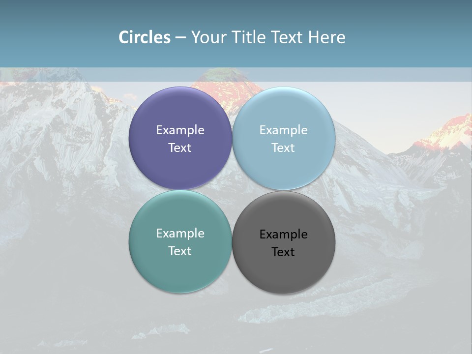Iceslope Range Peak PowerPoint Template