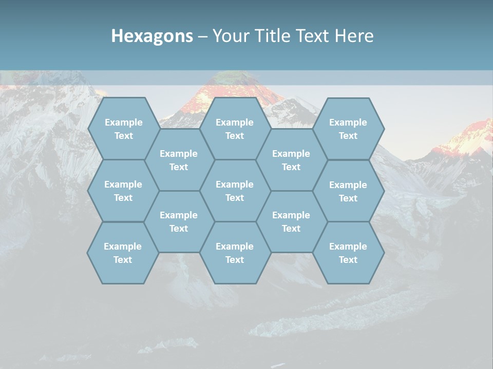 Iceslope Range Peak PowerPoint Template