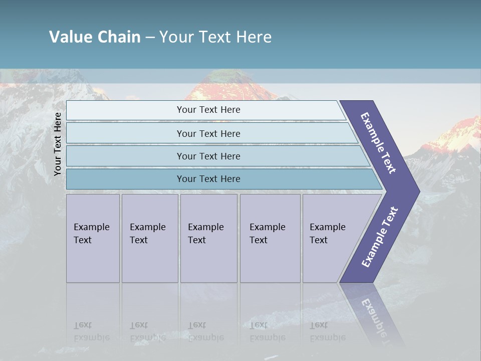 Iceslope Range Peak PowerPoint Template