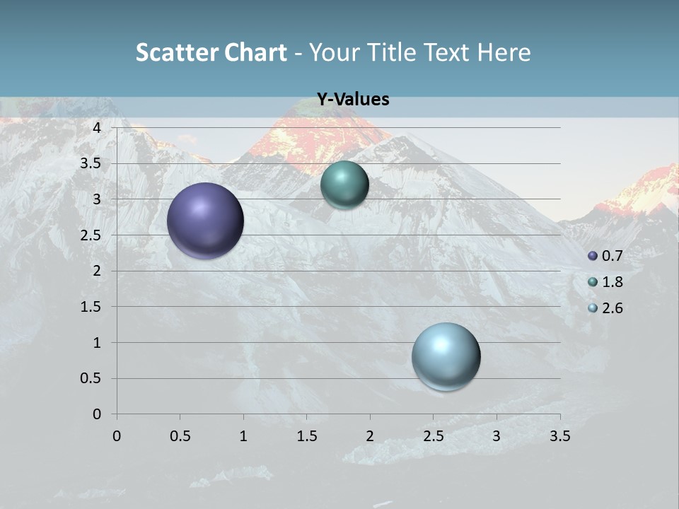 Iceslope Range Peak PowerPoint Template