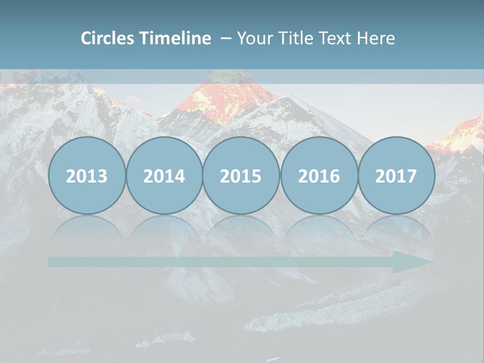 Iceslope Range Peak PowerPoint Template