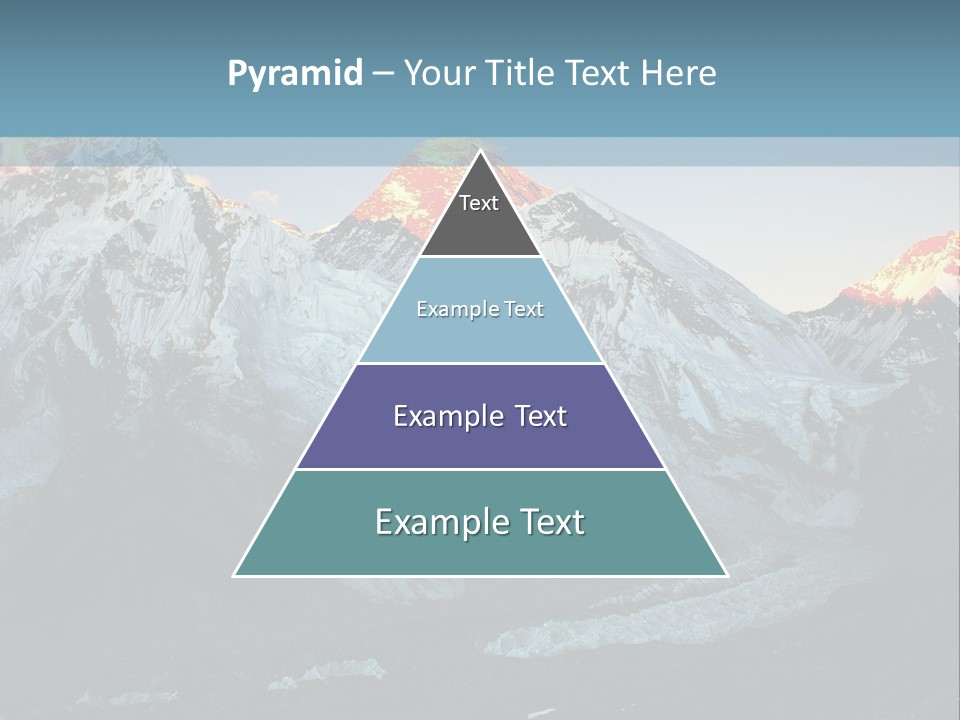Iceslope Range Peak PowerPoint Template
