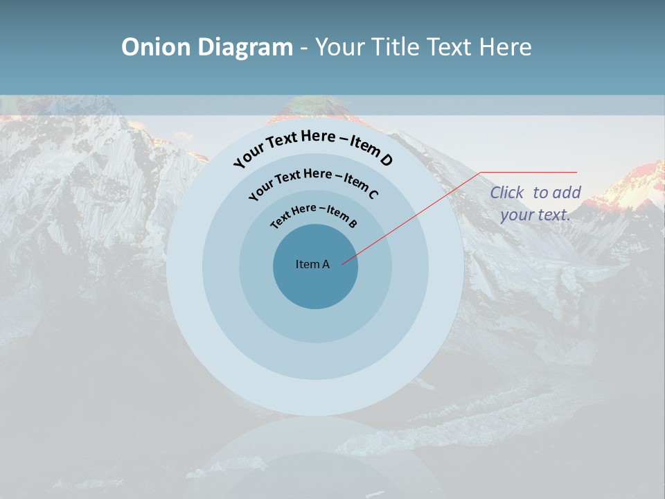 Iceslope Range Peak PowerPoint Template