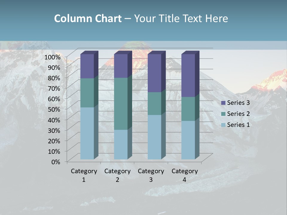 Iceslope Range Peak PowerPoint Template