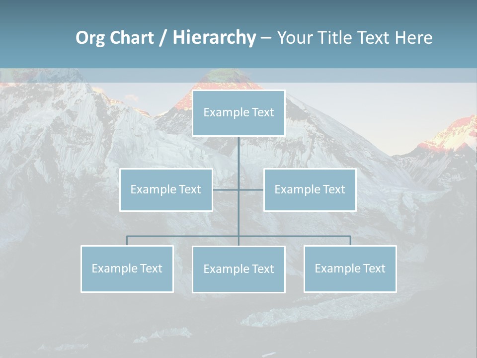Iceslope Range Peak PowerPoint Template