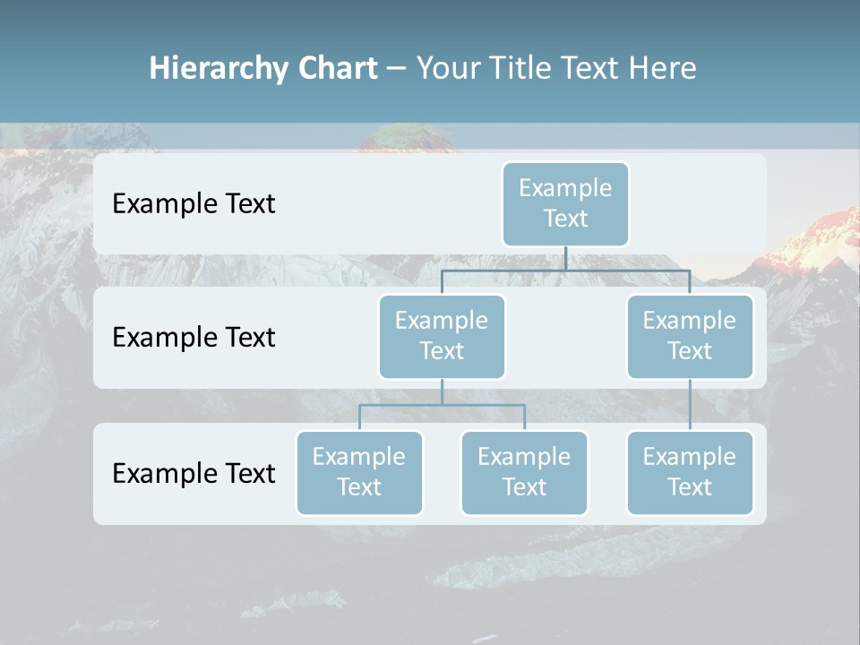 Iceslope Range Peak PowerPoint Template