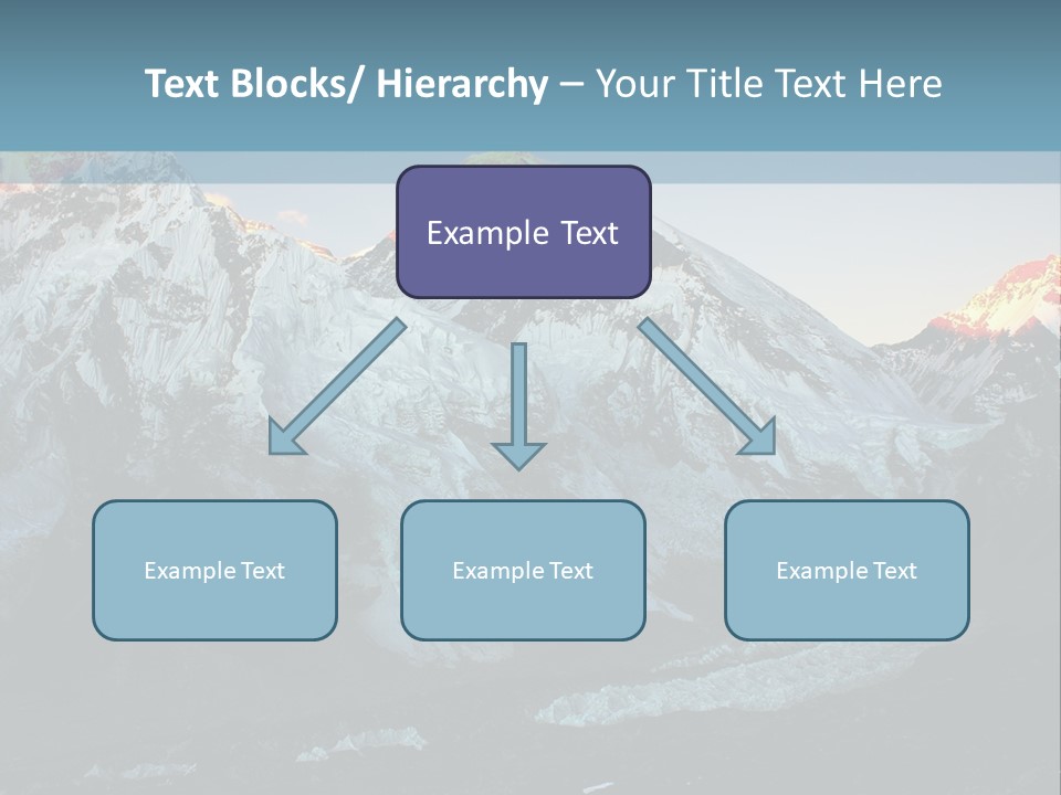 Iceslope Range Peak PowerPoint Template
