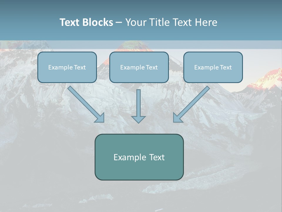 Iceslope Range Peak PowerPoint Template