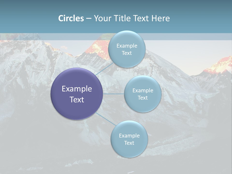 Iceslope Range Peak PowerPoint Template