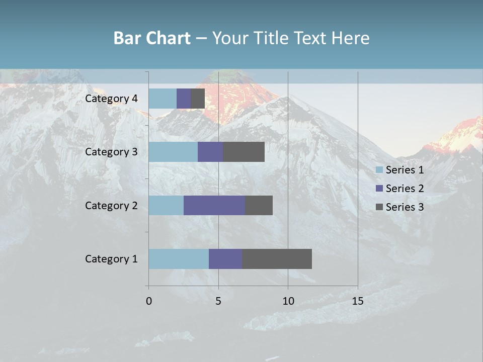 Iceslope Range Peak PowerPoint Template