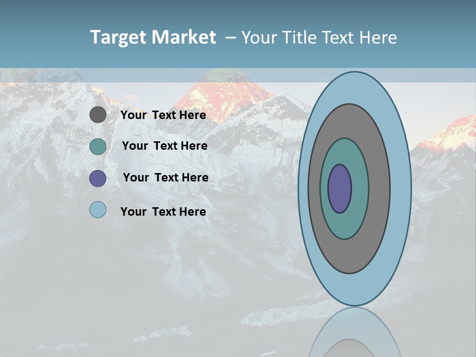 Iceslope Range Peak PowerPoint Template