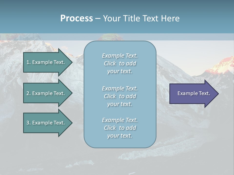 Iceslope Range Peak PowerPoint Template