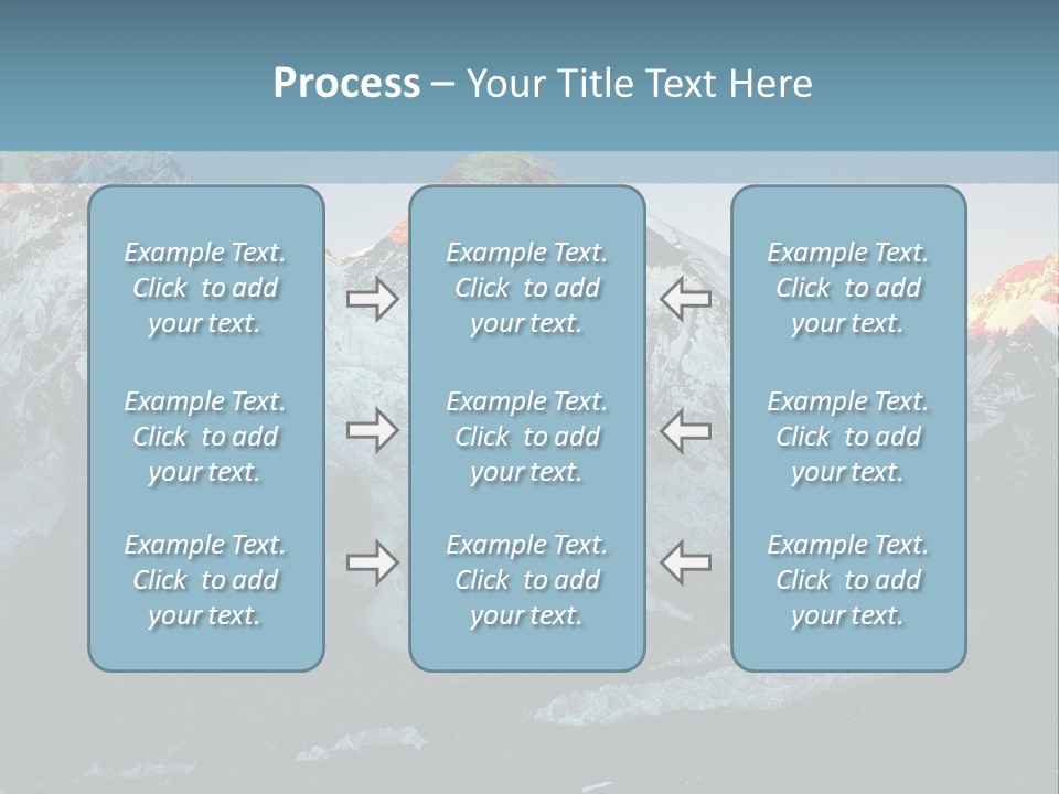 Iceslope Range Peak PowerPoint Template