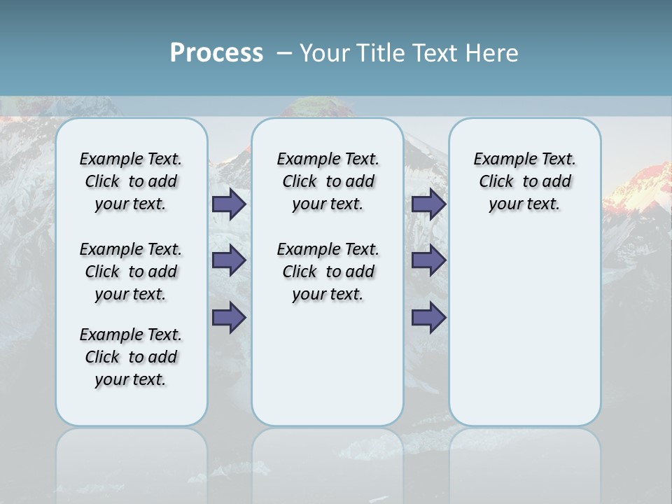 Iceslope Range Peak PowerPoint Template