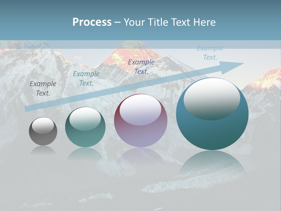 Iceslope Range Peak PowerPoint Template