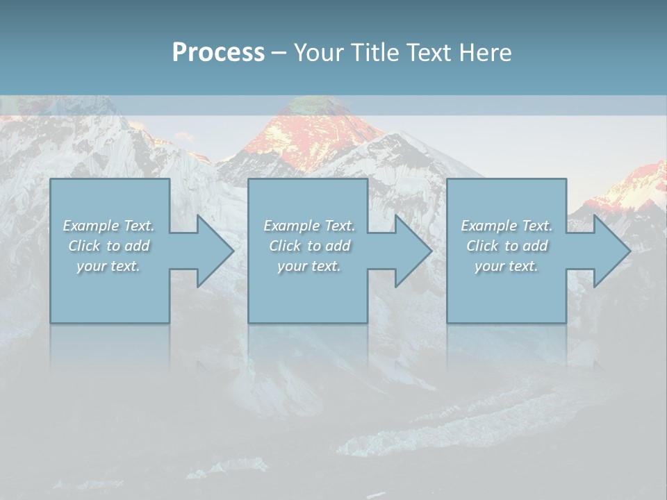 Iceslope Range Peak PowerPoint Template