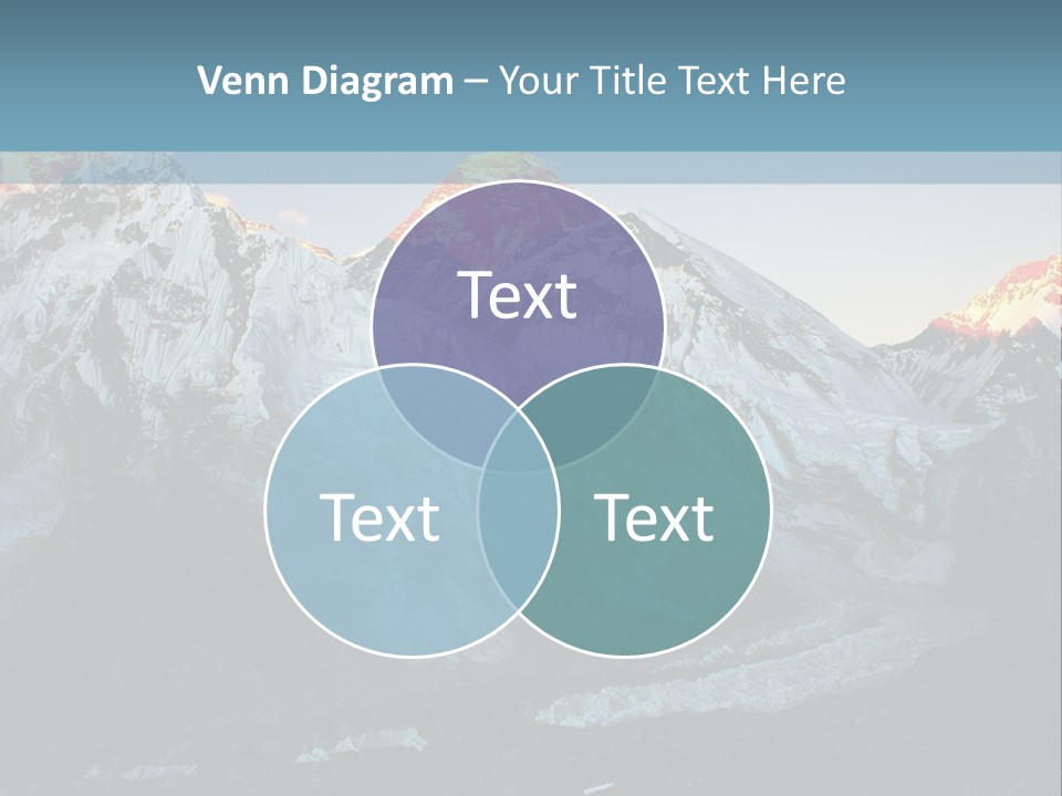 Iceslope Range Peak PowerPoint Template