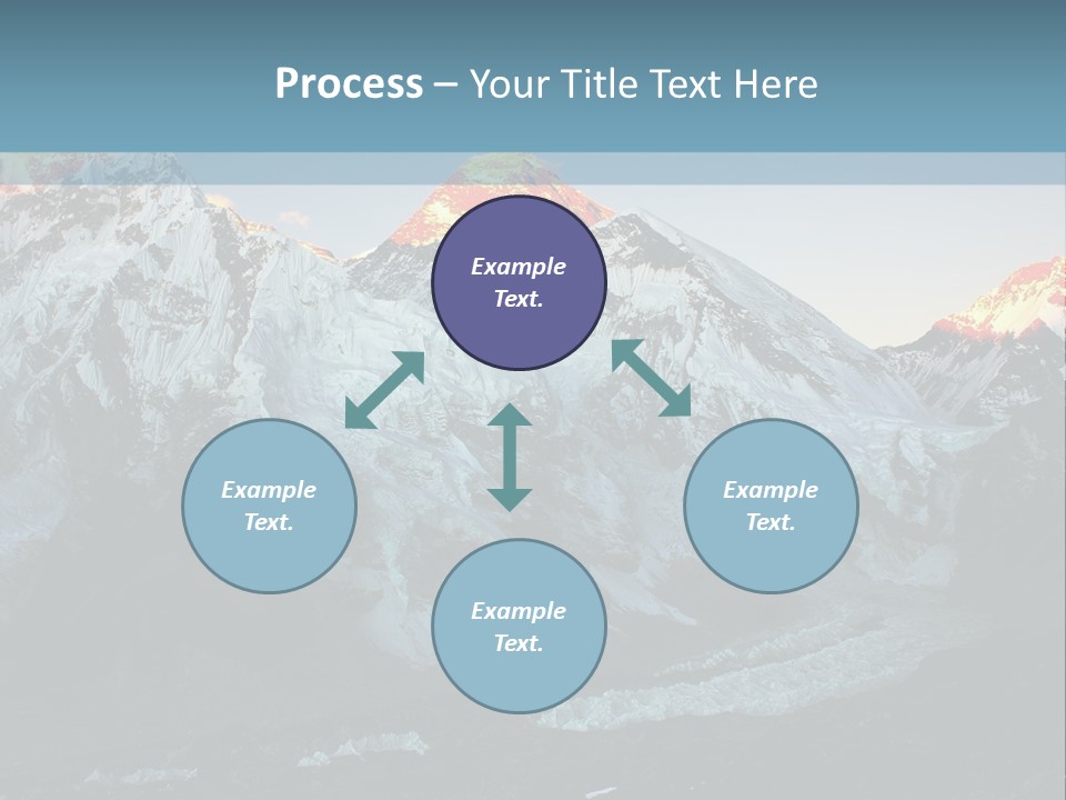 Iceslope Range Peak PowerPoint Template