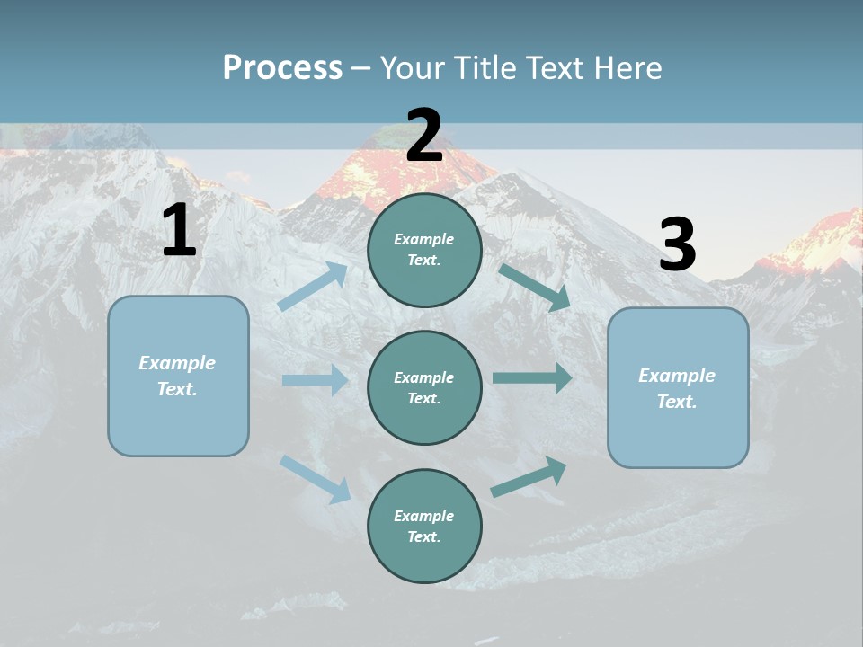 Iceslope Range Peak PowerPoint Template