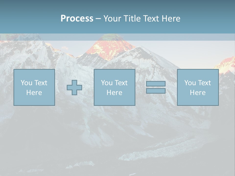 Iceslope Range Peak PowerPoint Template