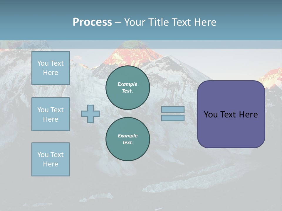 Iceslope Range Peak PowerPoint Template