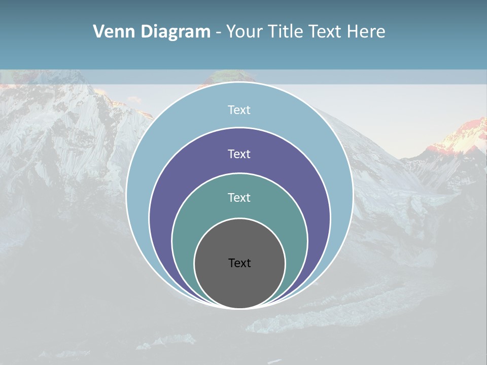 Iceslope Range Peak PowerPoint Template