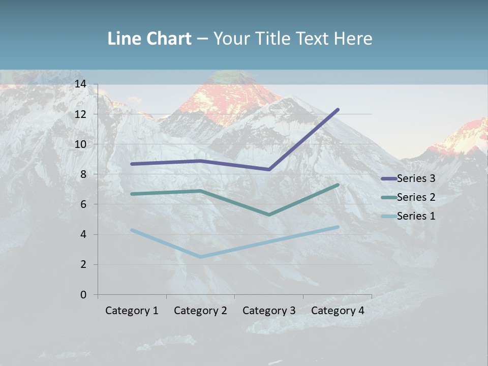Iceslope Range Peak PowerPoint Template