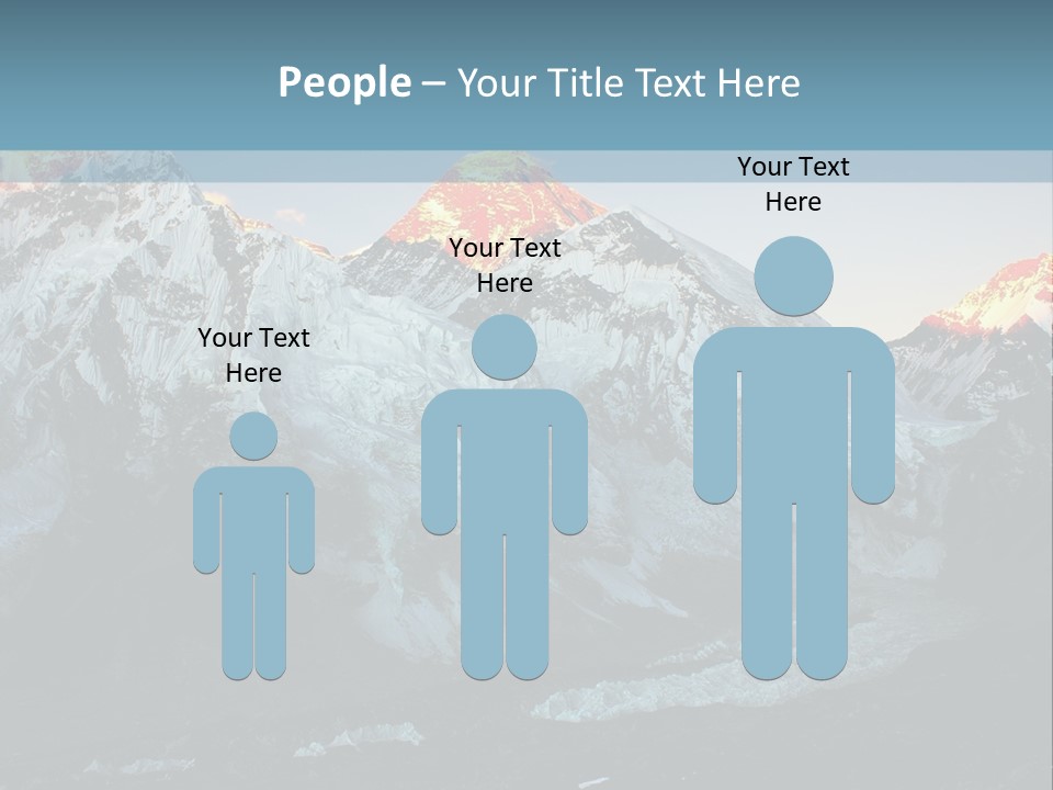 Iceslope Range Peak PowerPoint Template