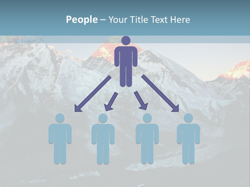 Iceslope Range Peak PowerPoint Template