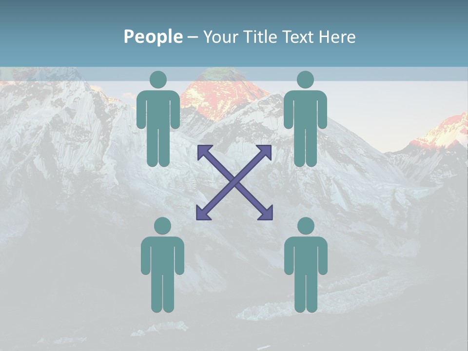 Iceslope Range Peak PowerPoint Template