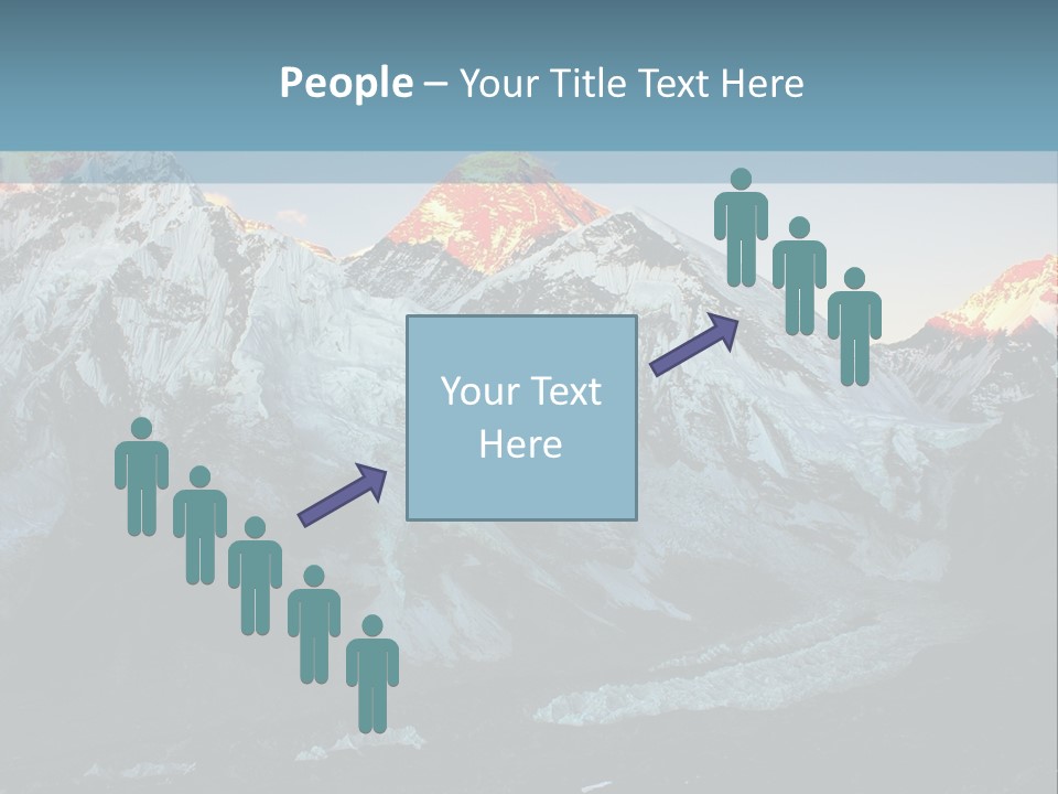 Iceslope Range Peak PowerPoint Template