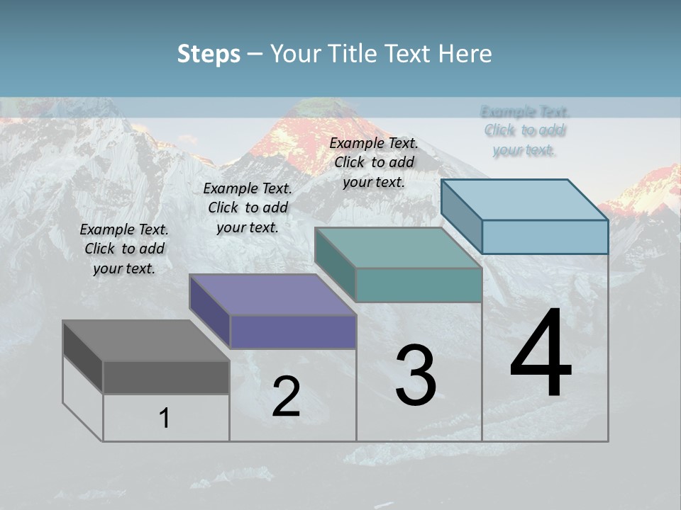 Iceslope Range Peak PowerPoint Template