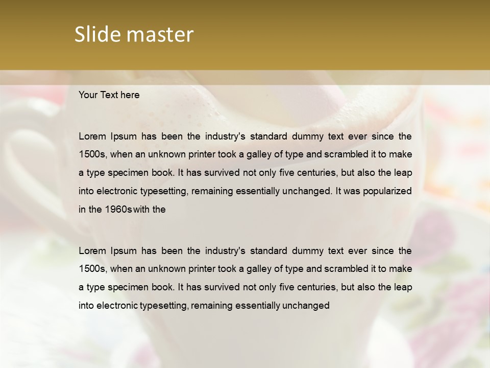 Dessert Cocoa Warm PowerPoint Template