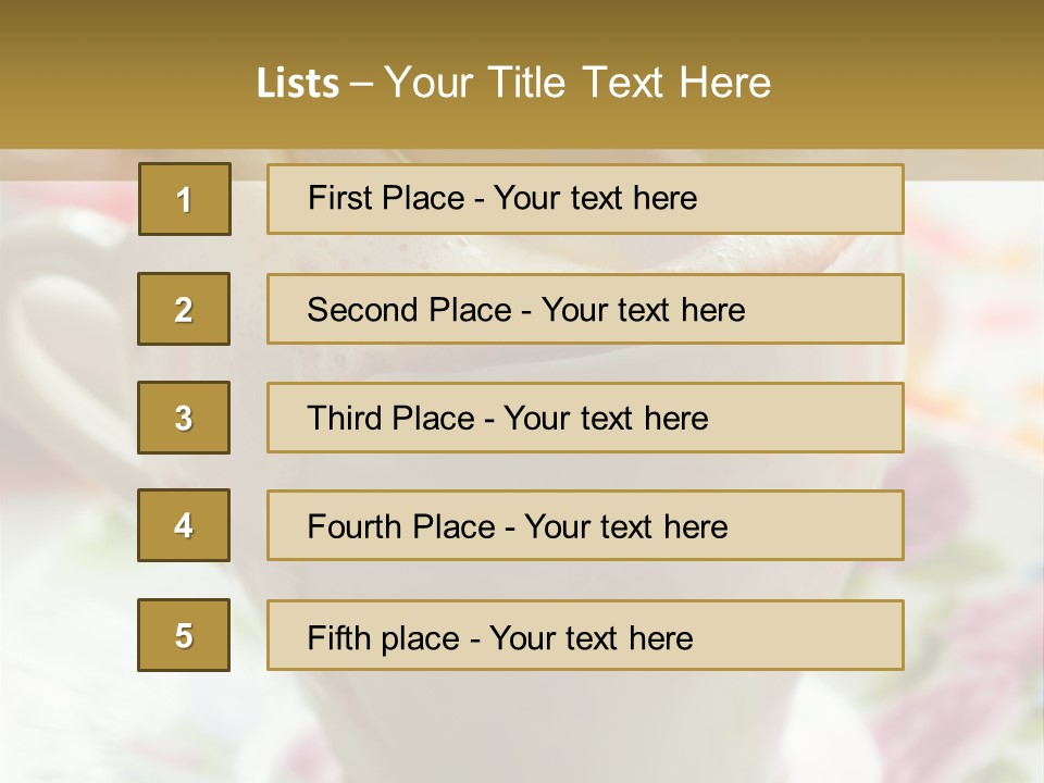 Dessert Cocoa Warm PowerPoint Template