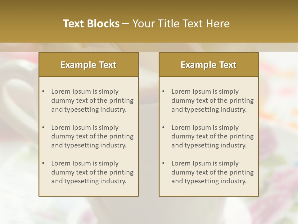 Dessert Cocoa Warm PowerPoint Template