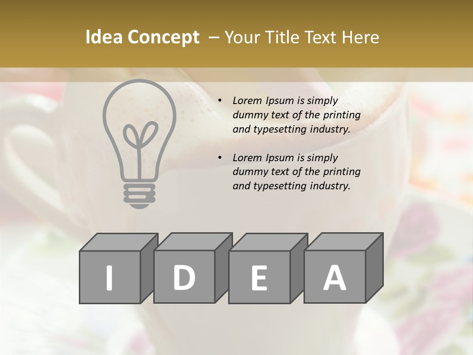 Dessert Cocoa Warm PowerPoint Template