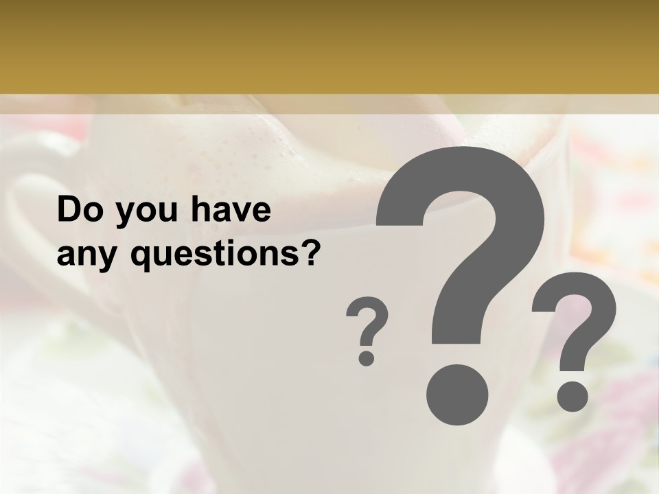 Dessert Cocoa Warm PowerPoint Template