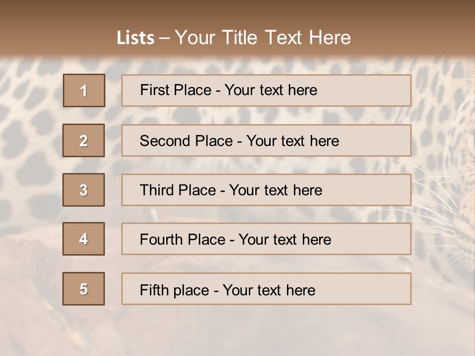 Cat Wildlife Safari PowerPoint Template